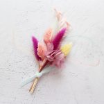 Vegas Bright Dyed Dried Flower Buttonhole
